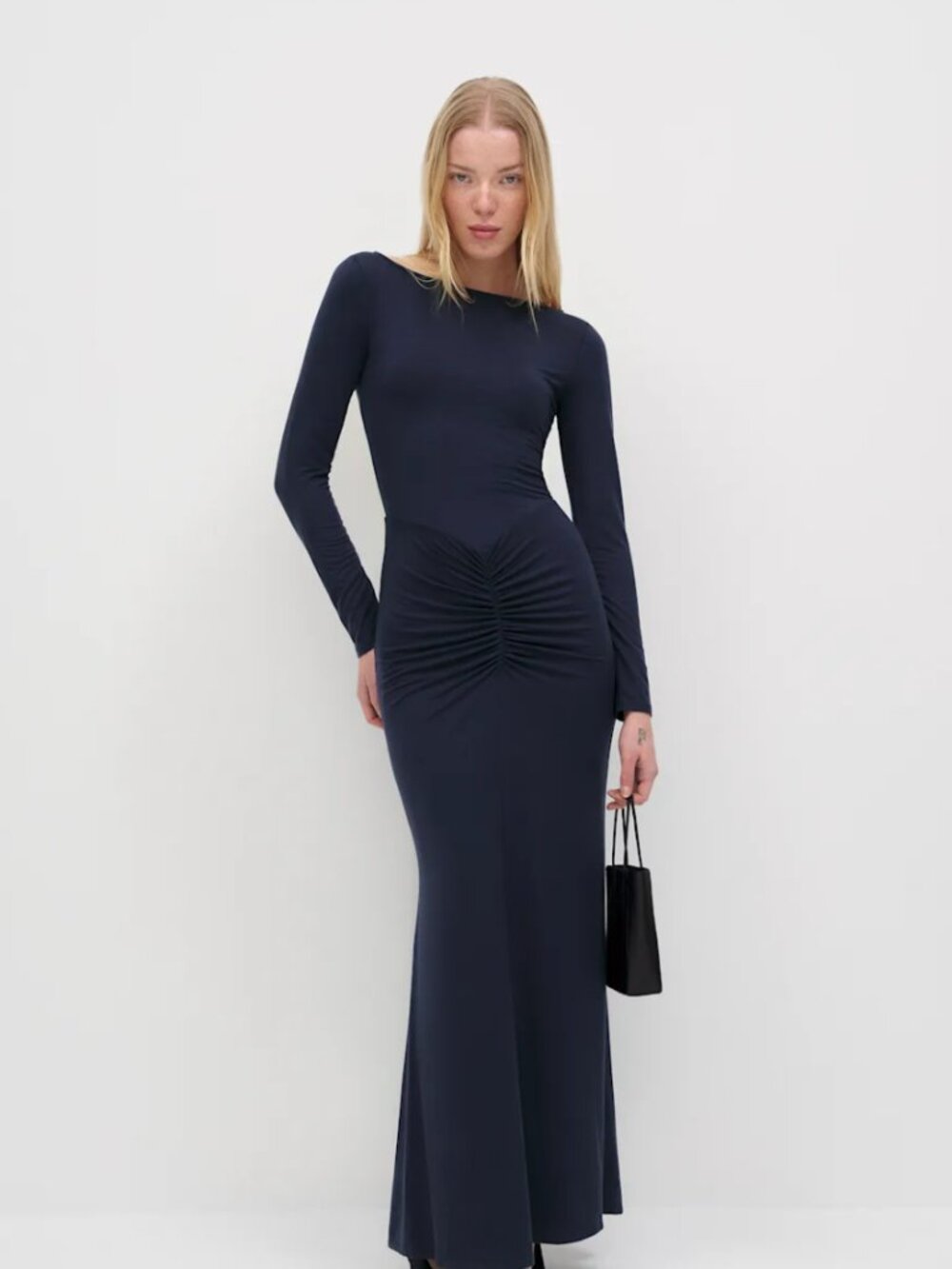 Reformation Alara Knit Dress Blue - Size M